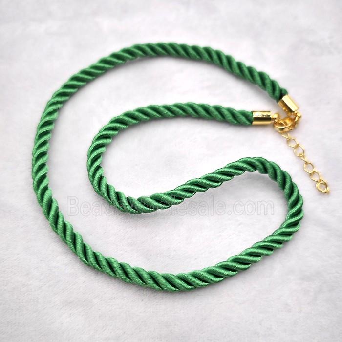 Mint Green Nylon Wire Necklace