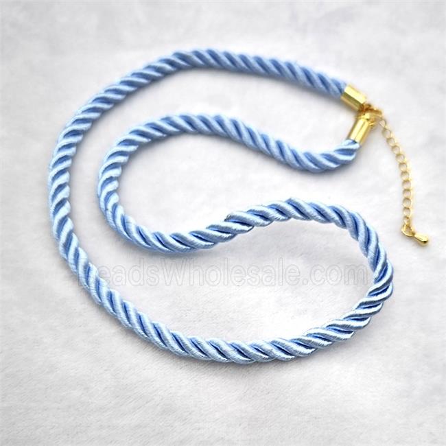 Nylon wire Necklace, gold plated