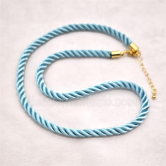 Nylon wire Necklace, gold plated