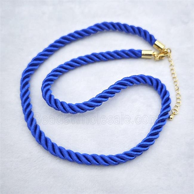 Nylon wire Necklace, gold plated