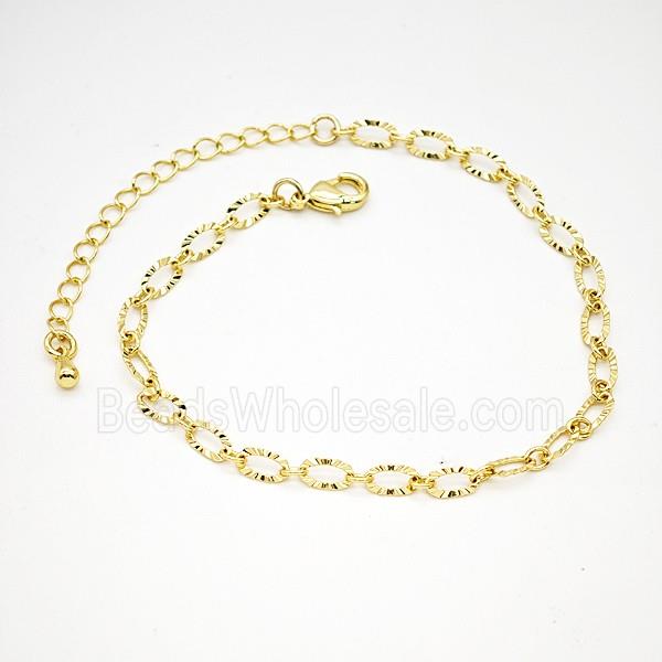 Copper Bracelets Chain Gold Plated