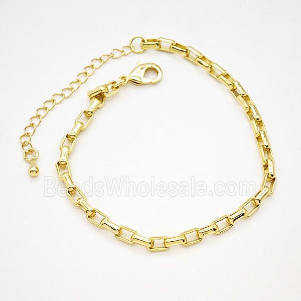 Copper Bracelets Chain Gold Plated