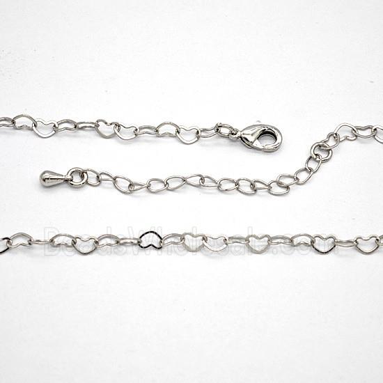 Copper Necklace Chain Platinum Plated