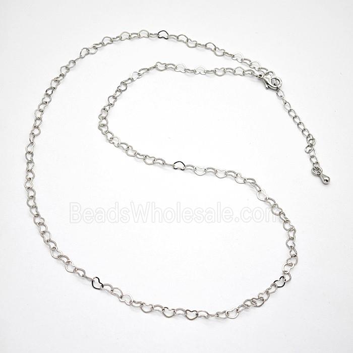 Copper Necklace Chain Platinum Plated