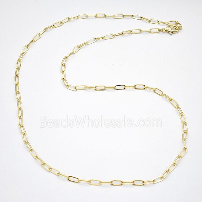 Copper Necklace Chain Gold Plated