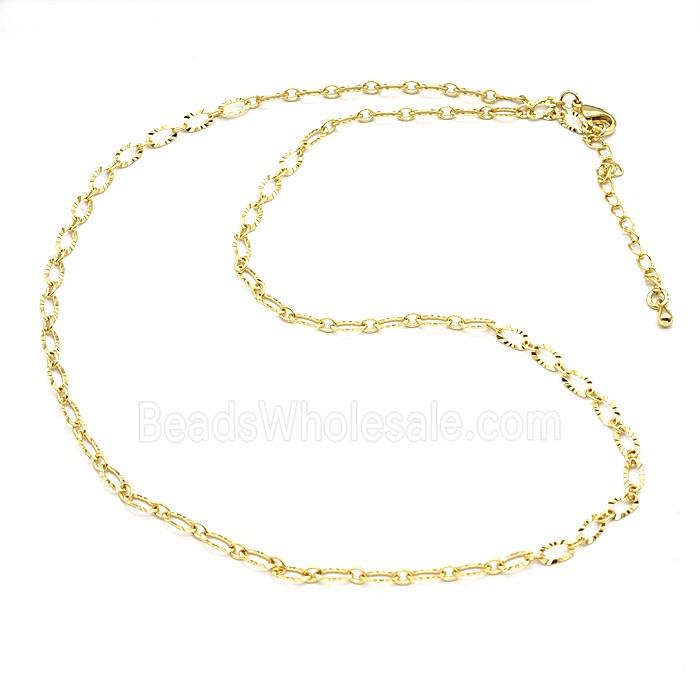 Copper Necklace Chain Gold Plated