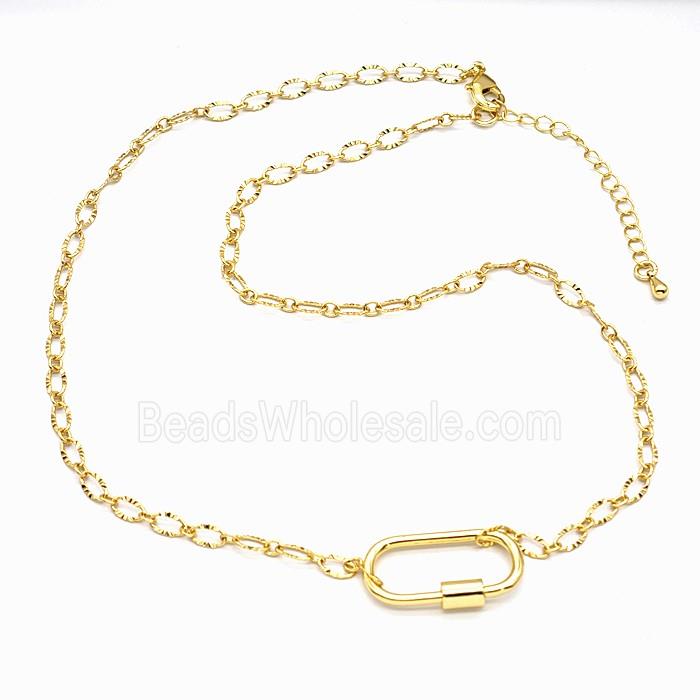 Copper Necklace Chain Gold Plated