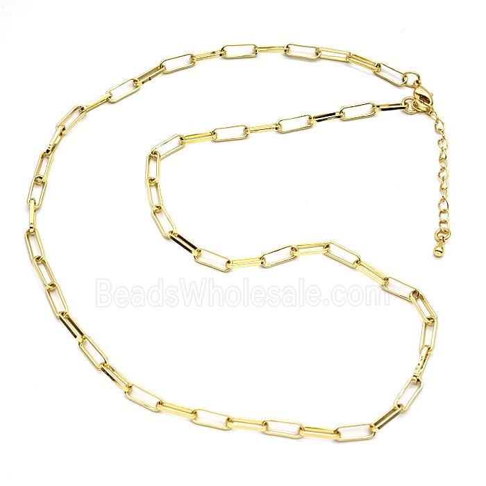 Copper Necklace Chain Gold Plated