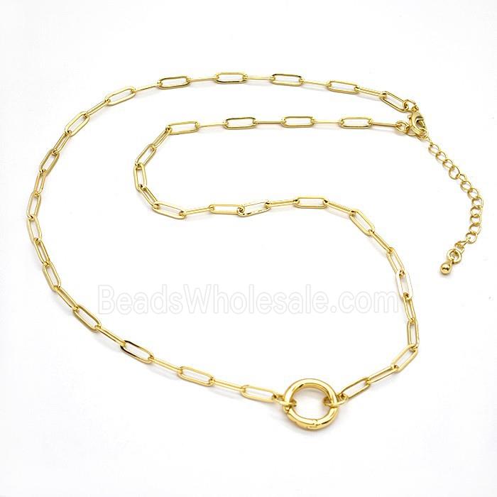 Copper Necklace Chain Gold Plated
