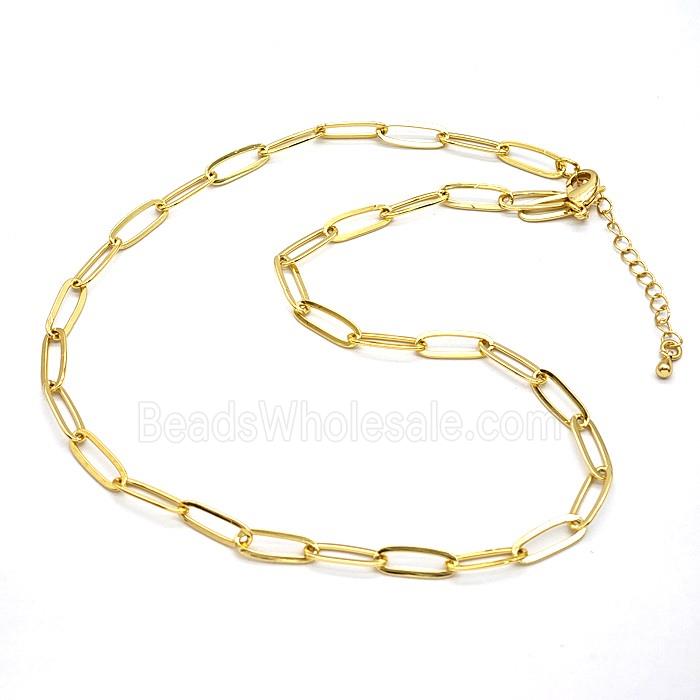 Copper Necklace Chain Gold Plated