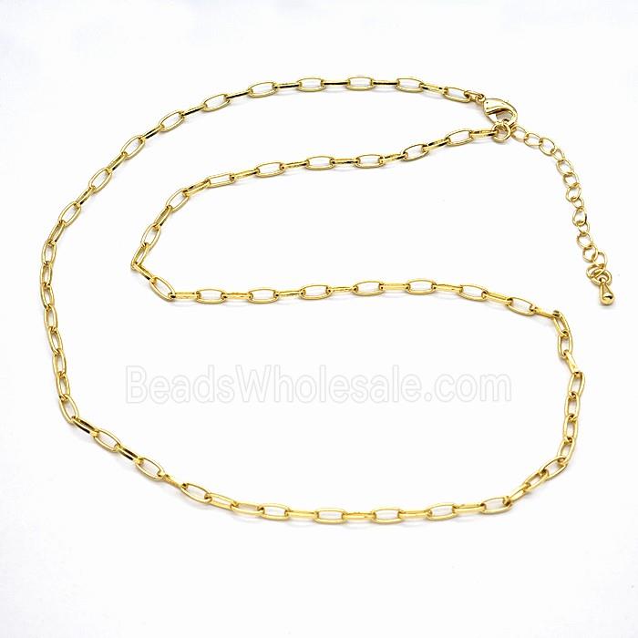 Copper Necklace Chain Gold Plated