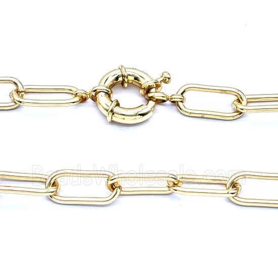 Copper Necklace Chain Gold Plated