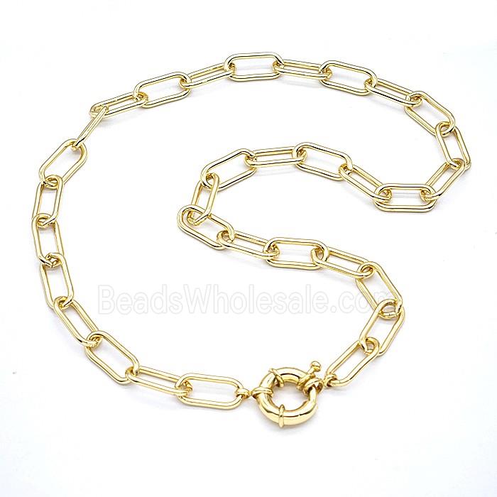 Copper Necklace Chain Gold Plated