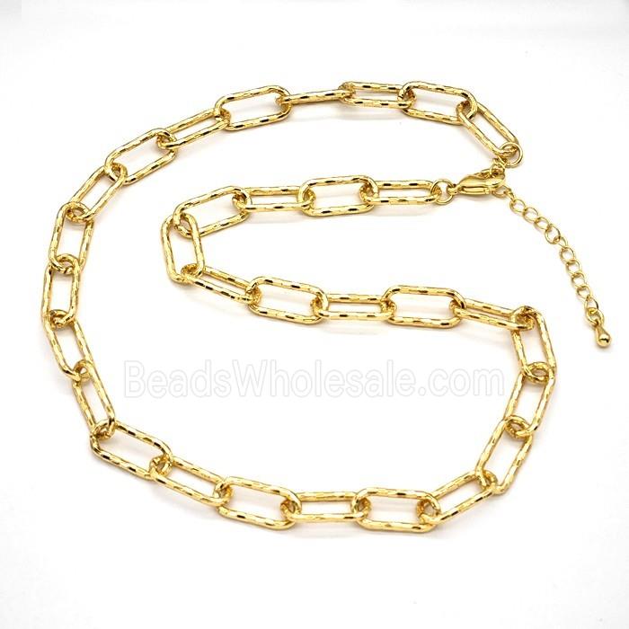 Copper Necklace Chain Gold Plated