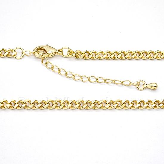 Copper Necklace Chain Gold Plated