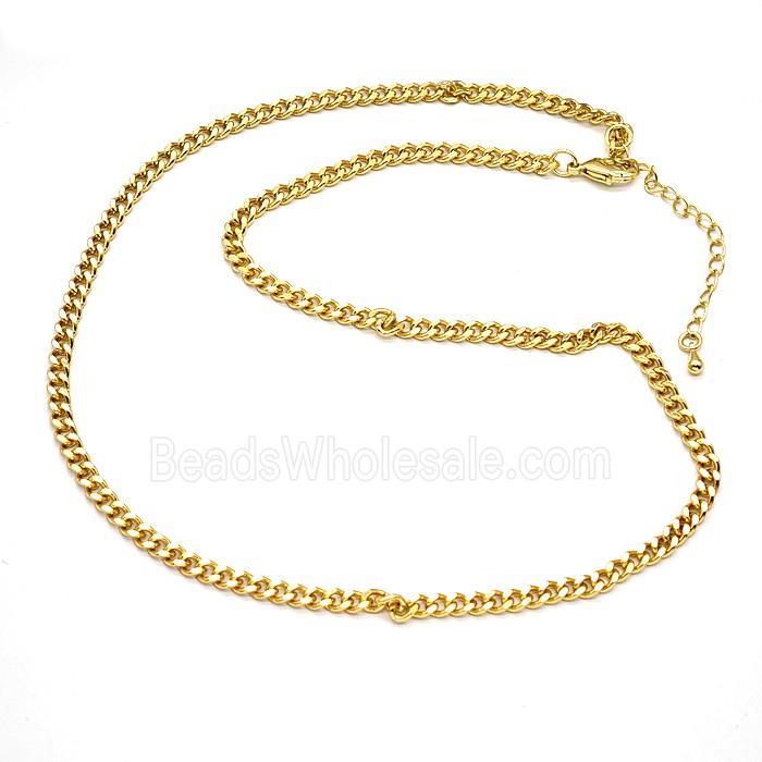 Copper Necklace Chain Gold Plated