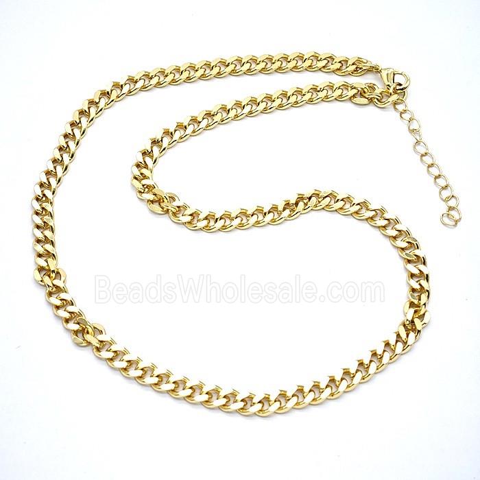 Copper Necklace Chain Gold Plated