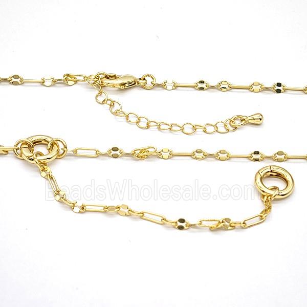 Copper Necklace Chain Gold Plated