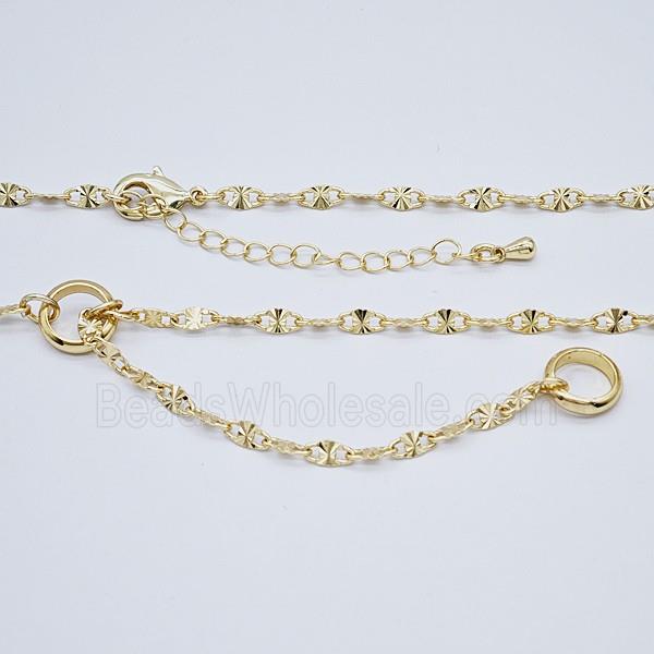 Copper Necklace Chain Gold Plated