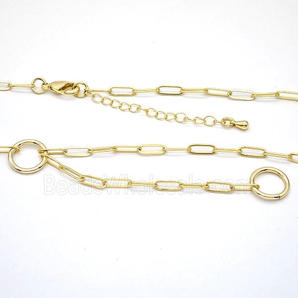 Copper Necklace Chain Gold Plated