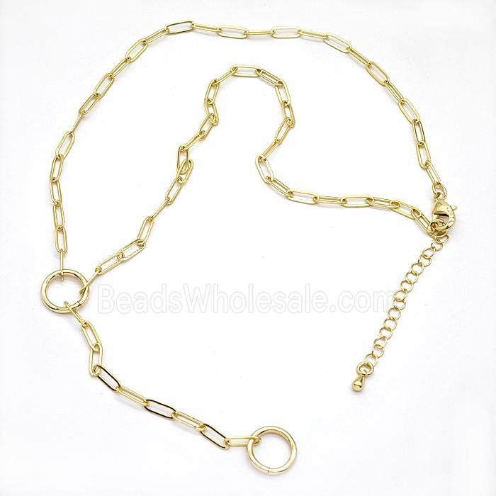 Copper Necklace Chain Gold Plated