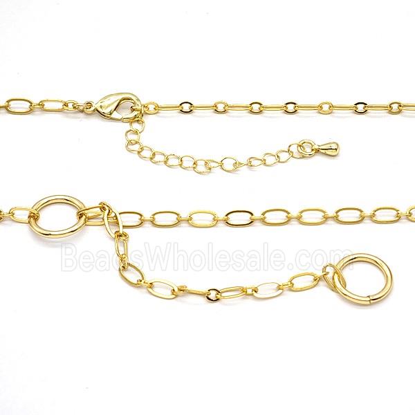 Copper Necklace Chain Gold Plated