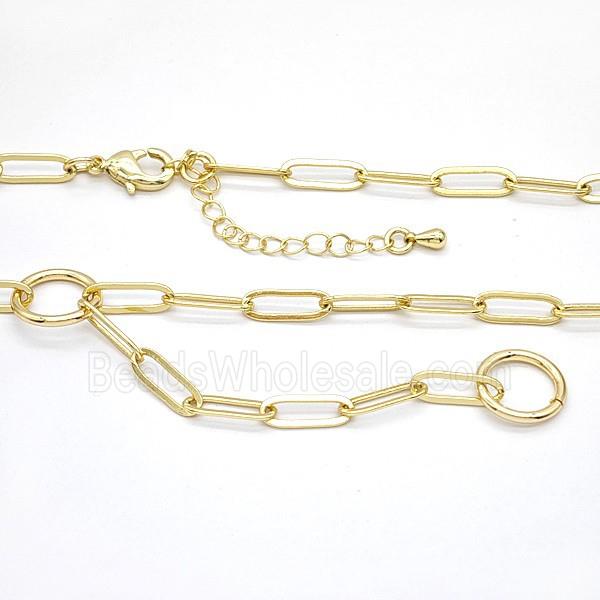 Copper Necklace Chain Gold Plated