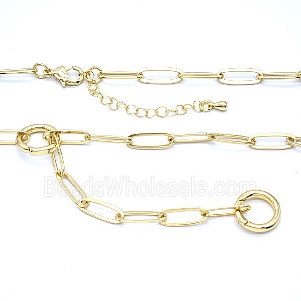 Copper Necklace Chain Gold Plated