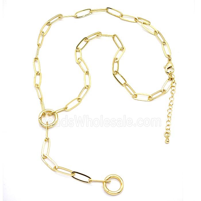 Copper Necklace Chain Gold Plated