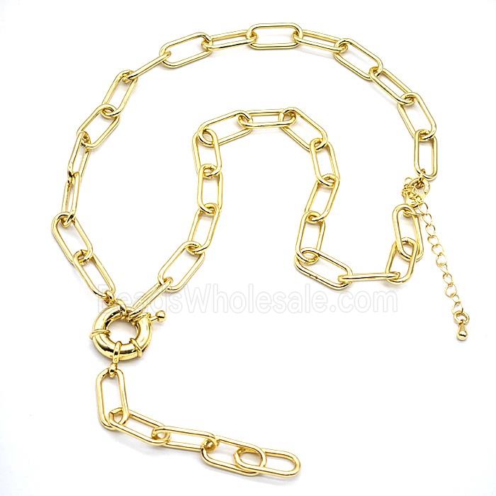 Copper Necklace Chain Gold Plated