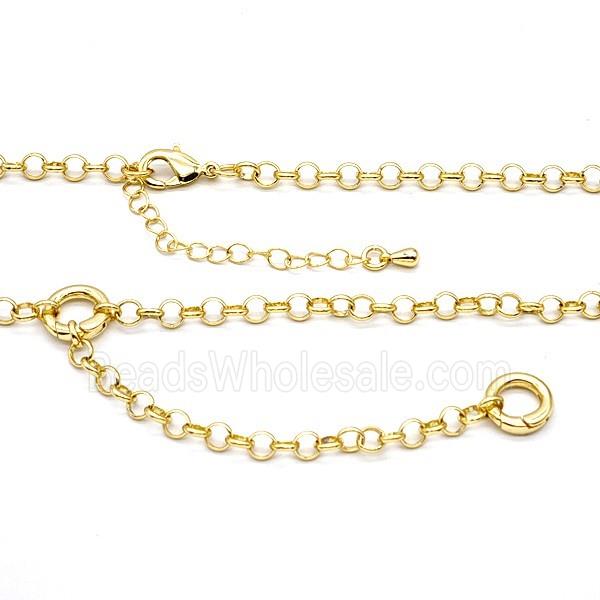 Copper Necklace Chain Gold Plated