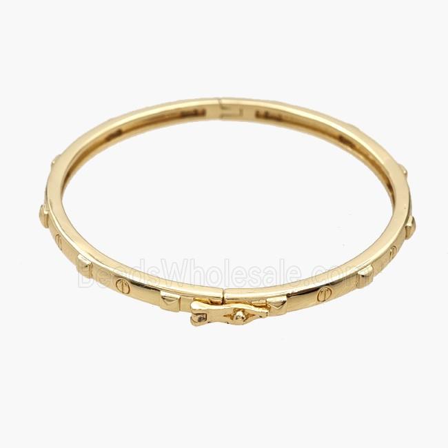 Copper Bangles 18K Gold Plated