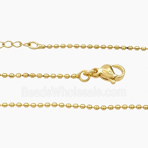Copper Necklace Chain Gold Plated