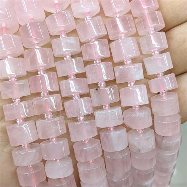 Natural Pink Rose Quartz Heishi Beads
