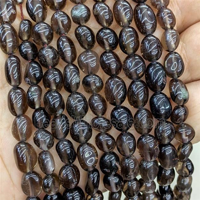 Smoky Quartz Chip Beads Freeform