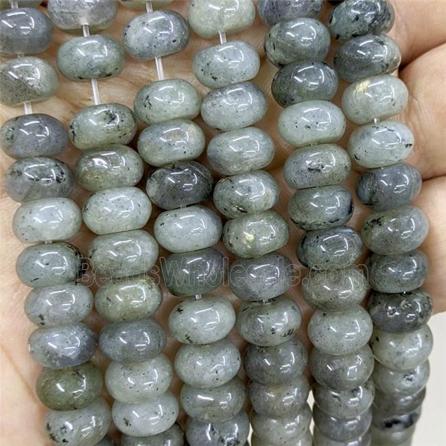 Natural Labradorite Beads Smooth Rondelle