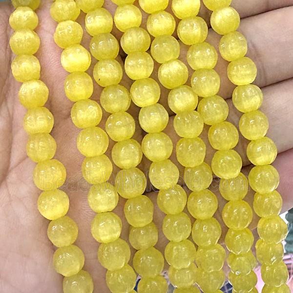 Cats Eye Pumpkin Beads Golden Dye