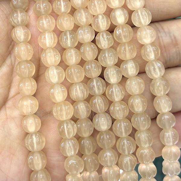 Cats Eye Pumpkin Beads Khaki Dye