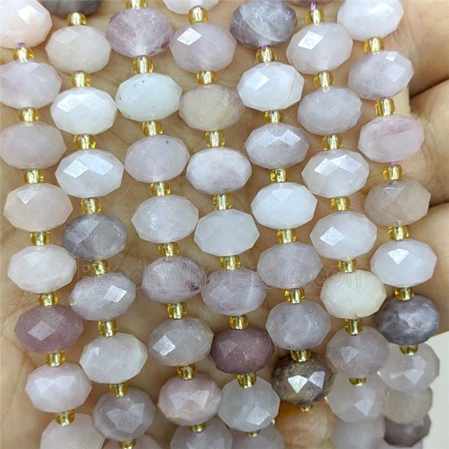 Violet Jasper Beads Faceted Rondelle