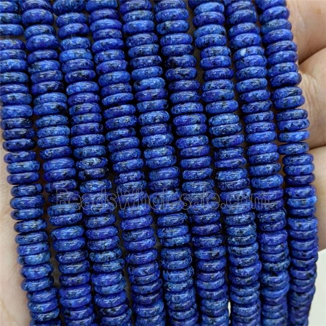 Jade Heishi Beads Blue Dye
