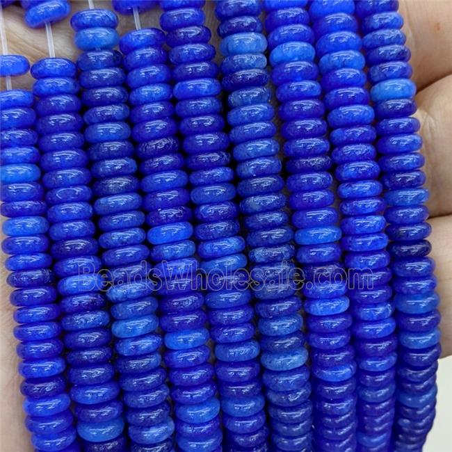 Jade Heishi Beads Royalblue Dye