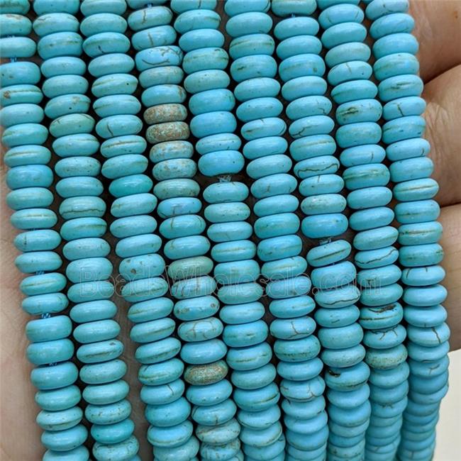 Synthetic Turquoise Heishi Beads Teal