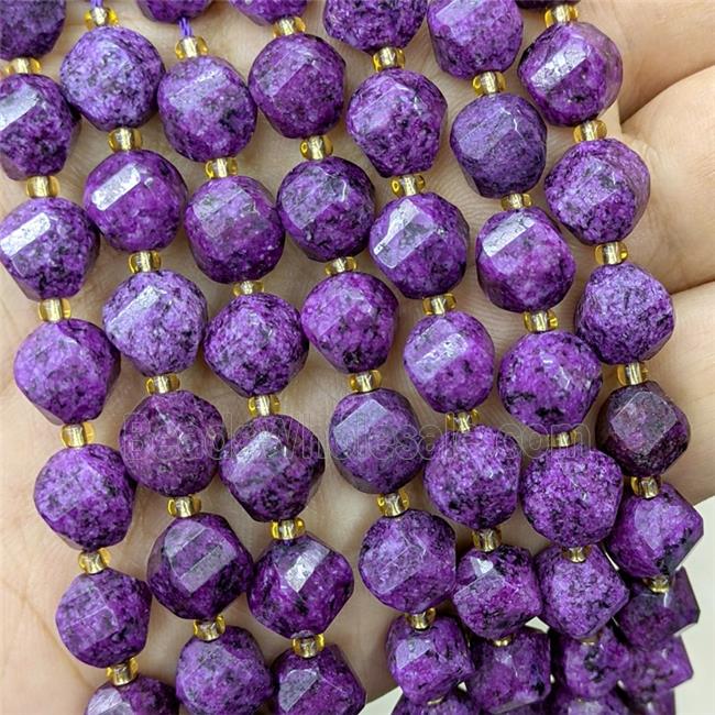 Marble Twist Beads Purple Dye