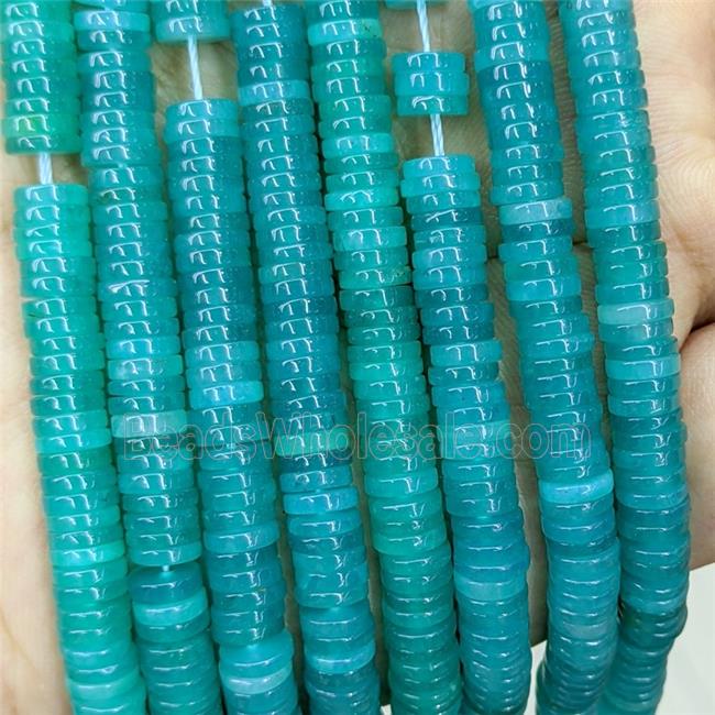 Teal Jade Heishi Beads Dye