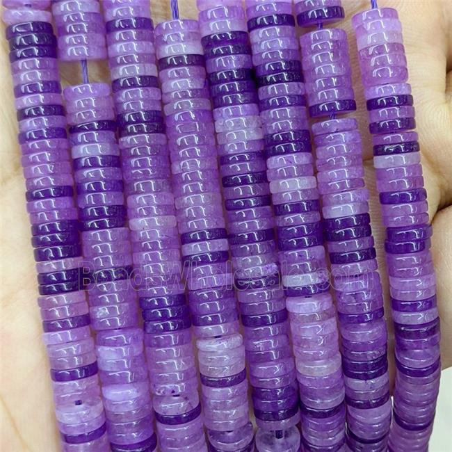 Purple Jade Heishi Beads Dye