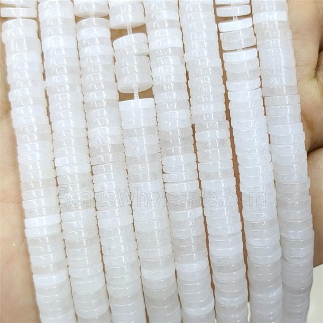 White Jade Heishi Space Beads Dye