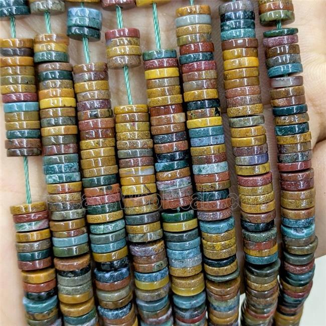 Natural Ocean Agate Heishi Beads Multicolor