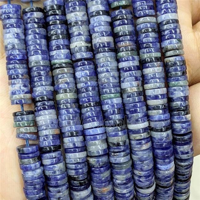 Natural Blue Sodalite Heishi Beads