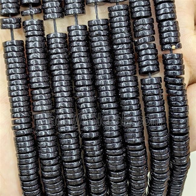 Black Obsidian Heishi Beads