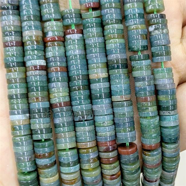 Natural Indian Agate Heishi Beads Multicolor